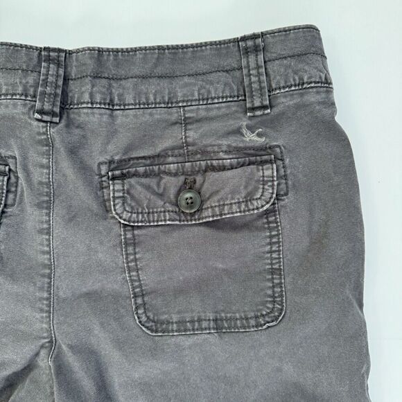 Eddie Bauer Pants Womens 2 Grey Cotton Blend Specially Dyed Slash Pockets - Picture 4 of 11